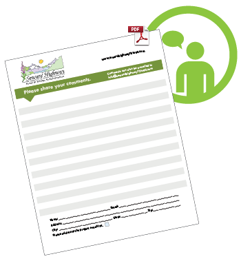 Download a PDF copy of the comment form by clicking on this icon.