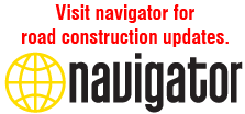 Visit Navigator for road construction updates.